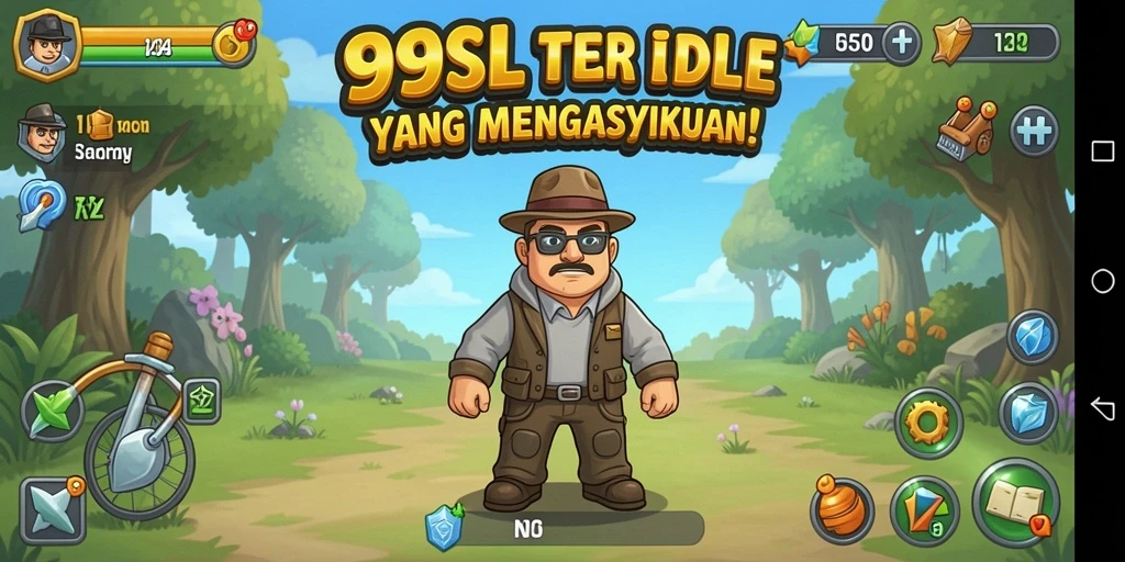 Tampilan gameplay yang menarik dari 99SL dengan elemen Idle.