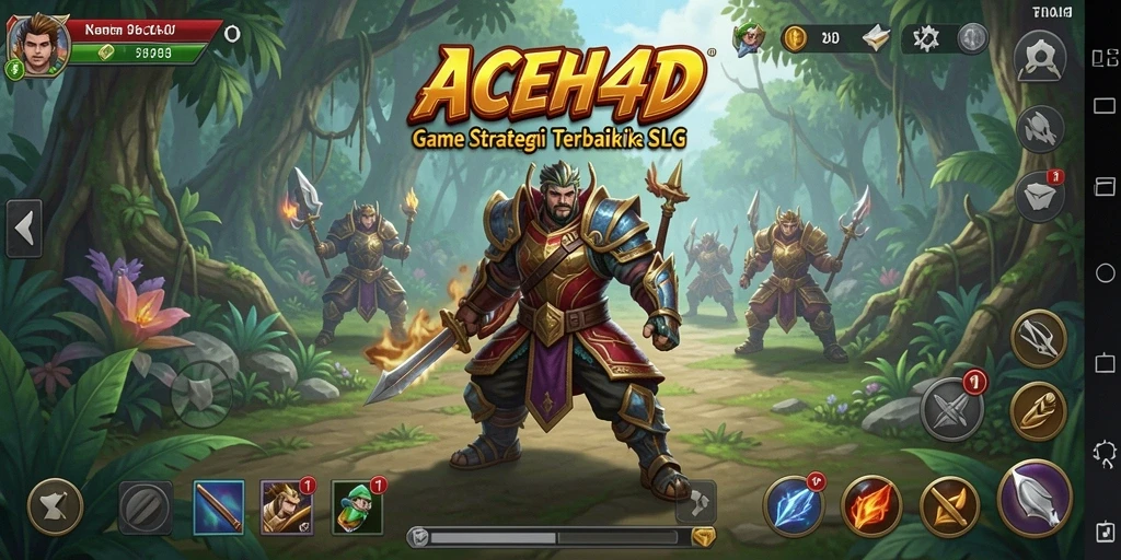 Tangkapan layar menunjukkan aksi mendebarkan dalam permainan strategi ACEH4D.