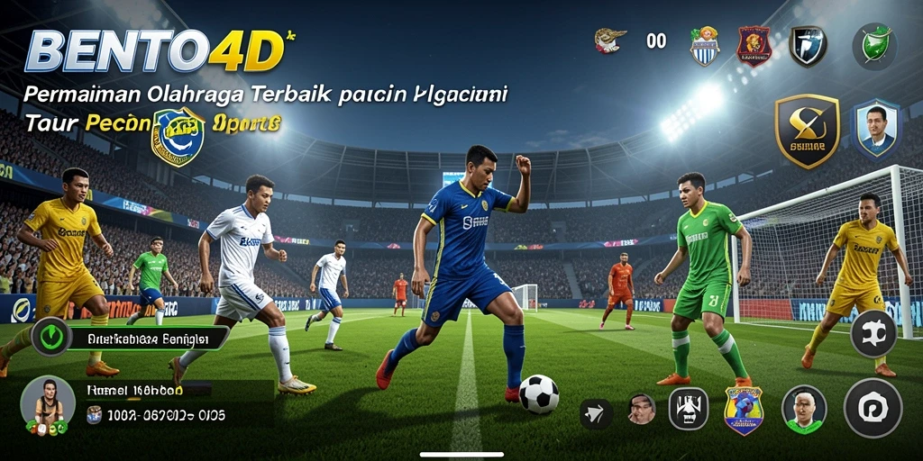 Tampilan gameplay menarik dalam olahraga di BENTO4D.