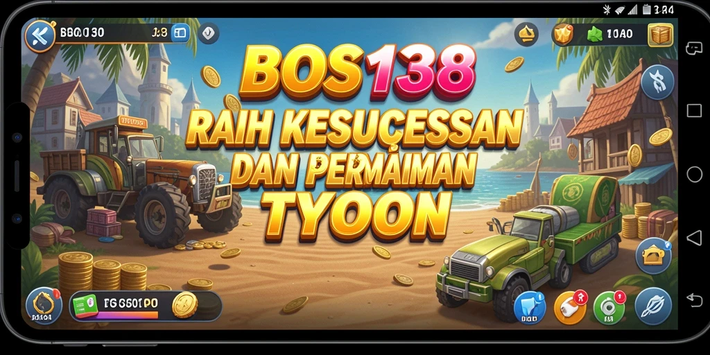 Tampilan gameplay seru dari BOS138 dengan elemen Tycoon yang menantang.