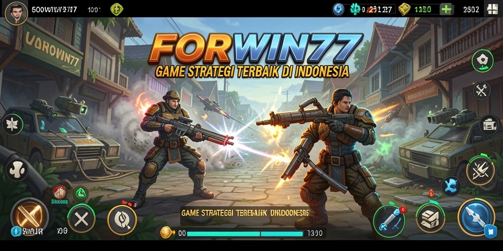 Screenshot FORWIN77 menunjukkan pengalaman gameplay yang mendebarkan.