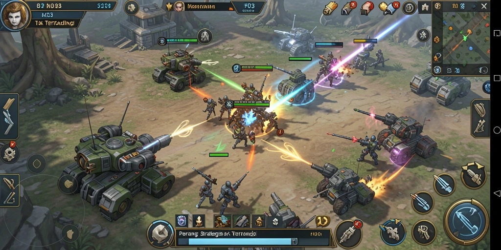 Tampilan gameplay menarik dari H03 dengan aksi strategis.