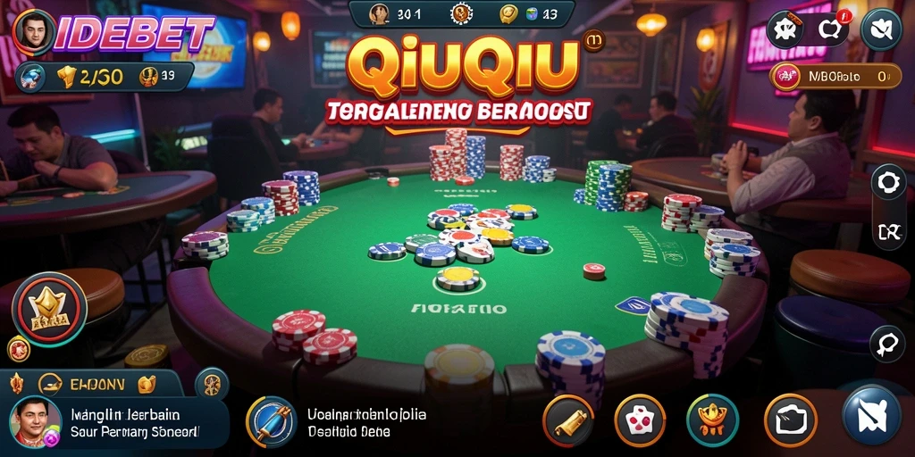 Tampilan gameplay QiuQiu yang menarik dan interaktif.