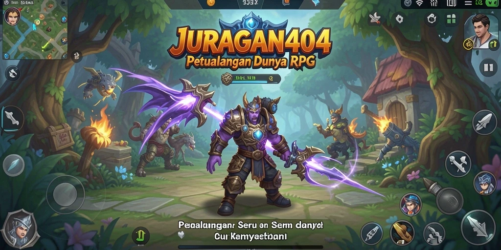 Tampilan gameplay seru dan interaktif dari JURAGAN404.