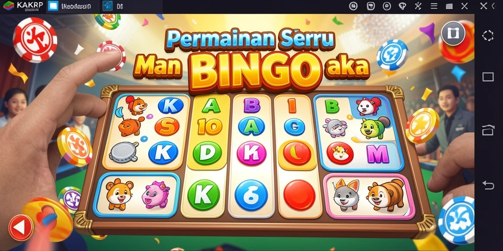 Tampilan grafis KAKRP saat bermain Bingo yang menyenangkan.