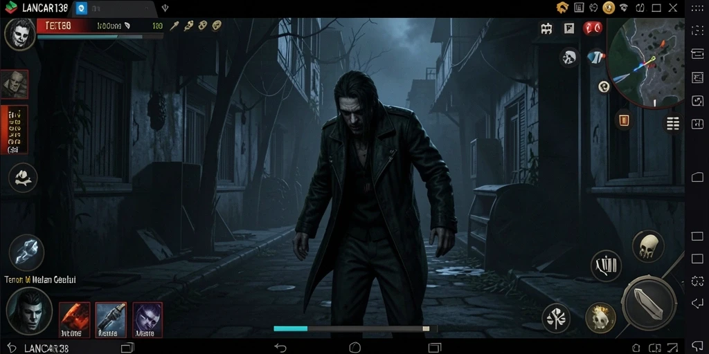 Menampilkan momen menegangkan dalam gameplay <strong>LANCAR138</strong> yang penuh kengerian.