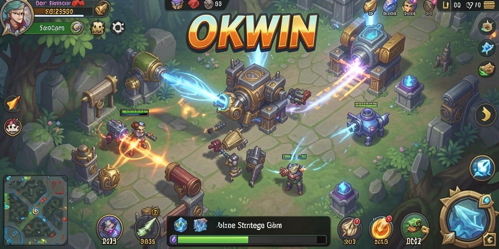Tampilan screenshot menunjukkan pertempuran epik dalam gameplay SLG.