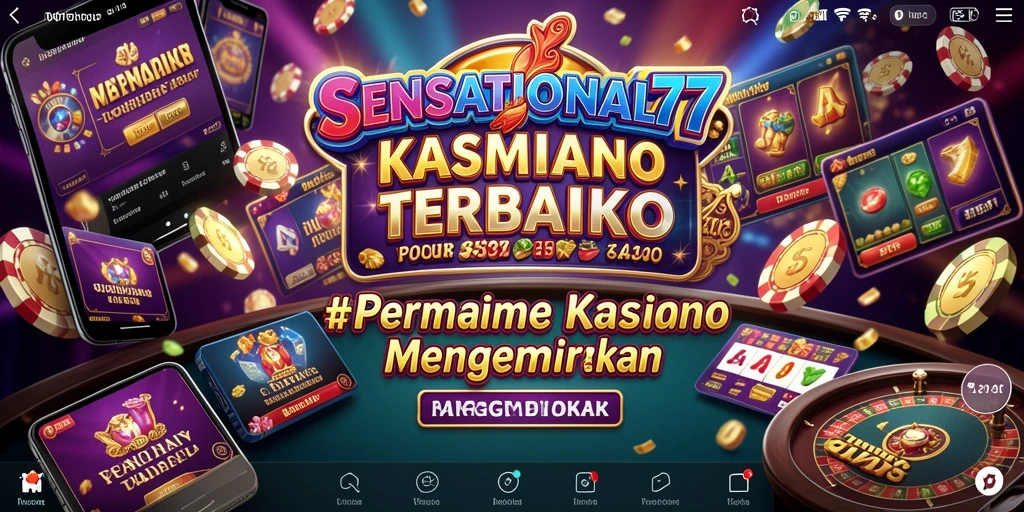 Gameplay seru SENSATIONAL77 dengan berbagai pilihan permainan Kasino.