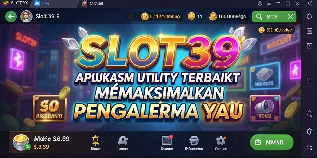 Tampilan utama SLOT39 dengan berbagai fitur utility.