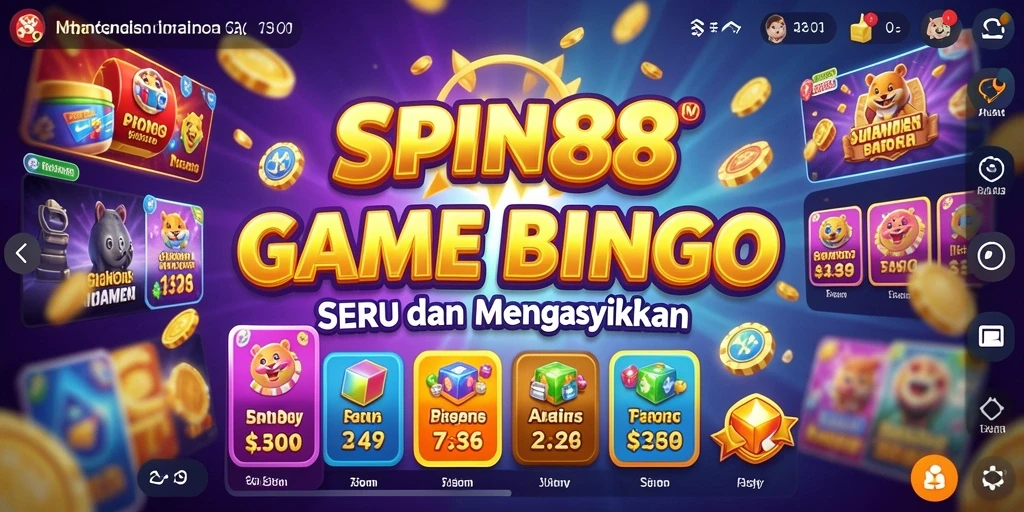 Tampilan gameplay SPIN88 yang menarik saat bermain Bingo.