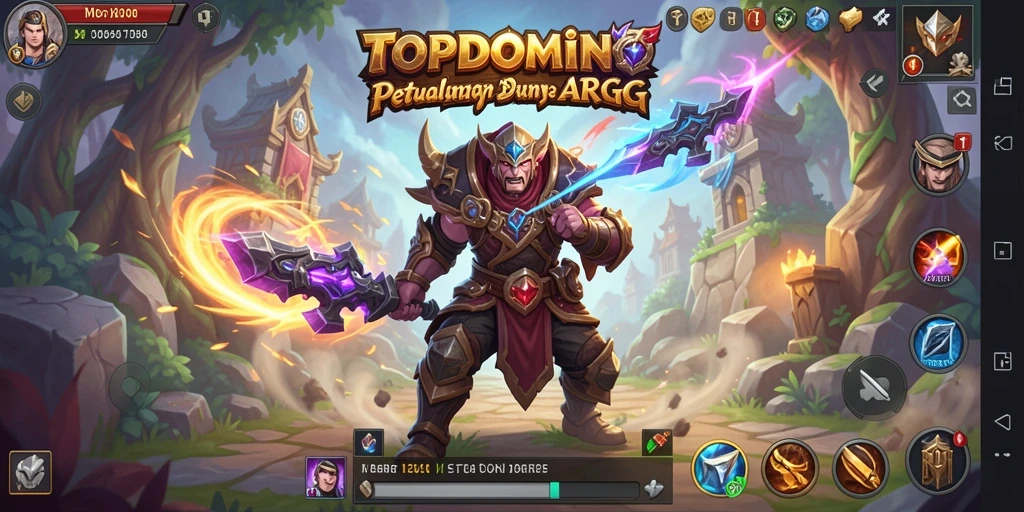Gambaran gameplay seru dalam dunia ARPG TOPDOMINO.